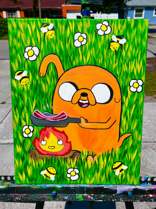 (Sold 🔴)Jake Bacon Pan with Calcifer