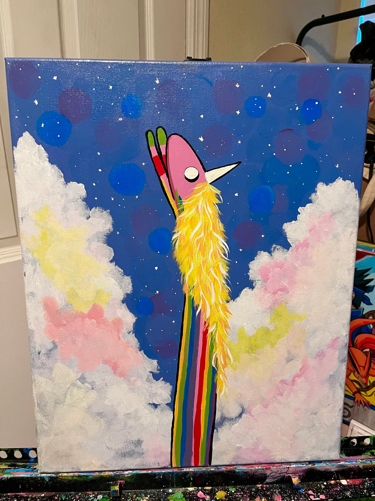 Rainicorn in the Clouds