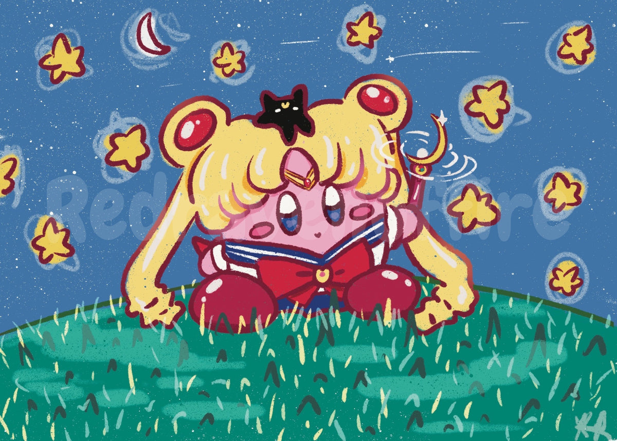 Kirby Moon Print  5 x 7