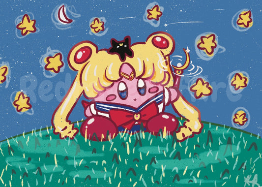 Kirby Moon Print  5 x 7